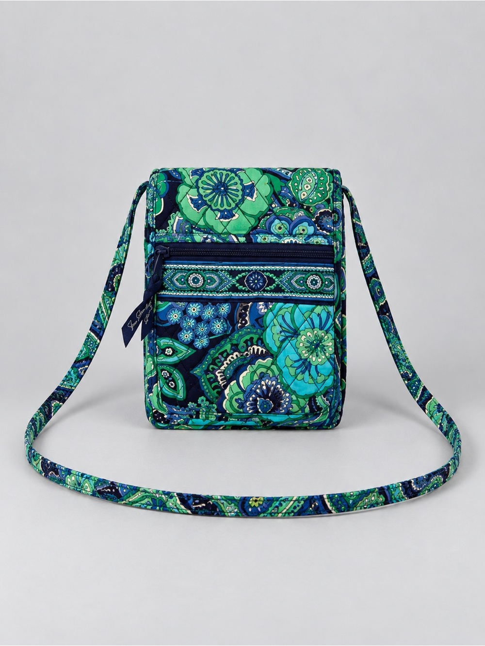 Vera Bradley Blue Rhapsody Crossbody Bag Purse Quilted Retired Bohemian